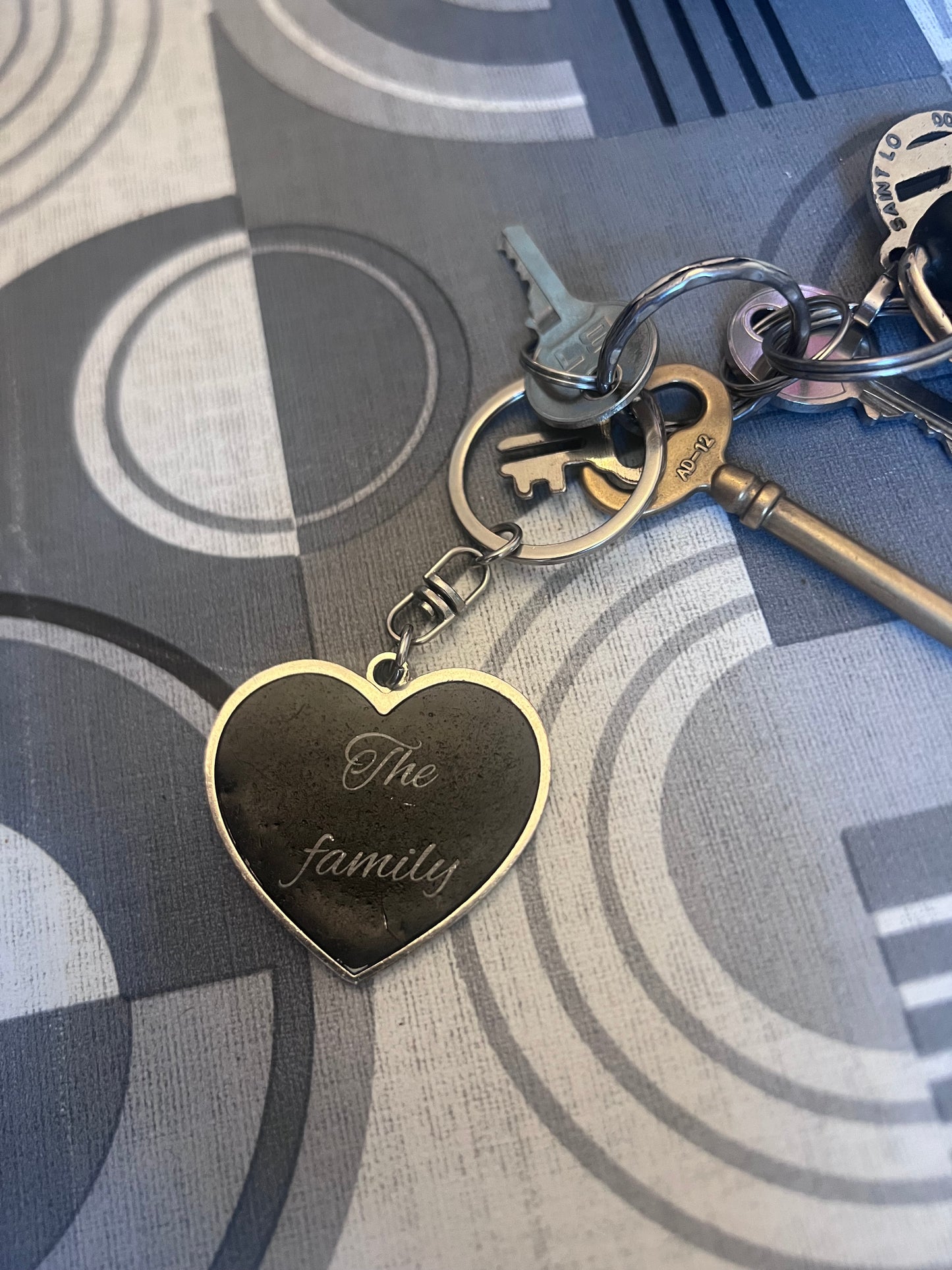 Porte clés coeur personnalisé