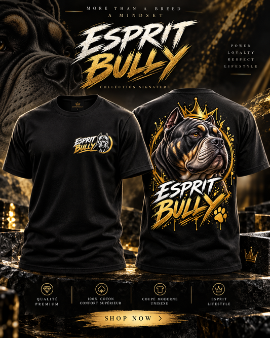 T-shirt Esprit Bully – Black & Gold 👑